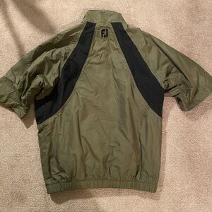 Mens Used Footjoy Dryjoys Tour Short Sleeve Sport 1/2 zip windshirt jacket small